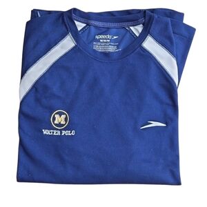 Speedo University of Michigan Water Polo Shirt long sleeve, size medium